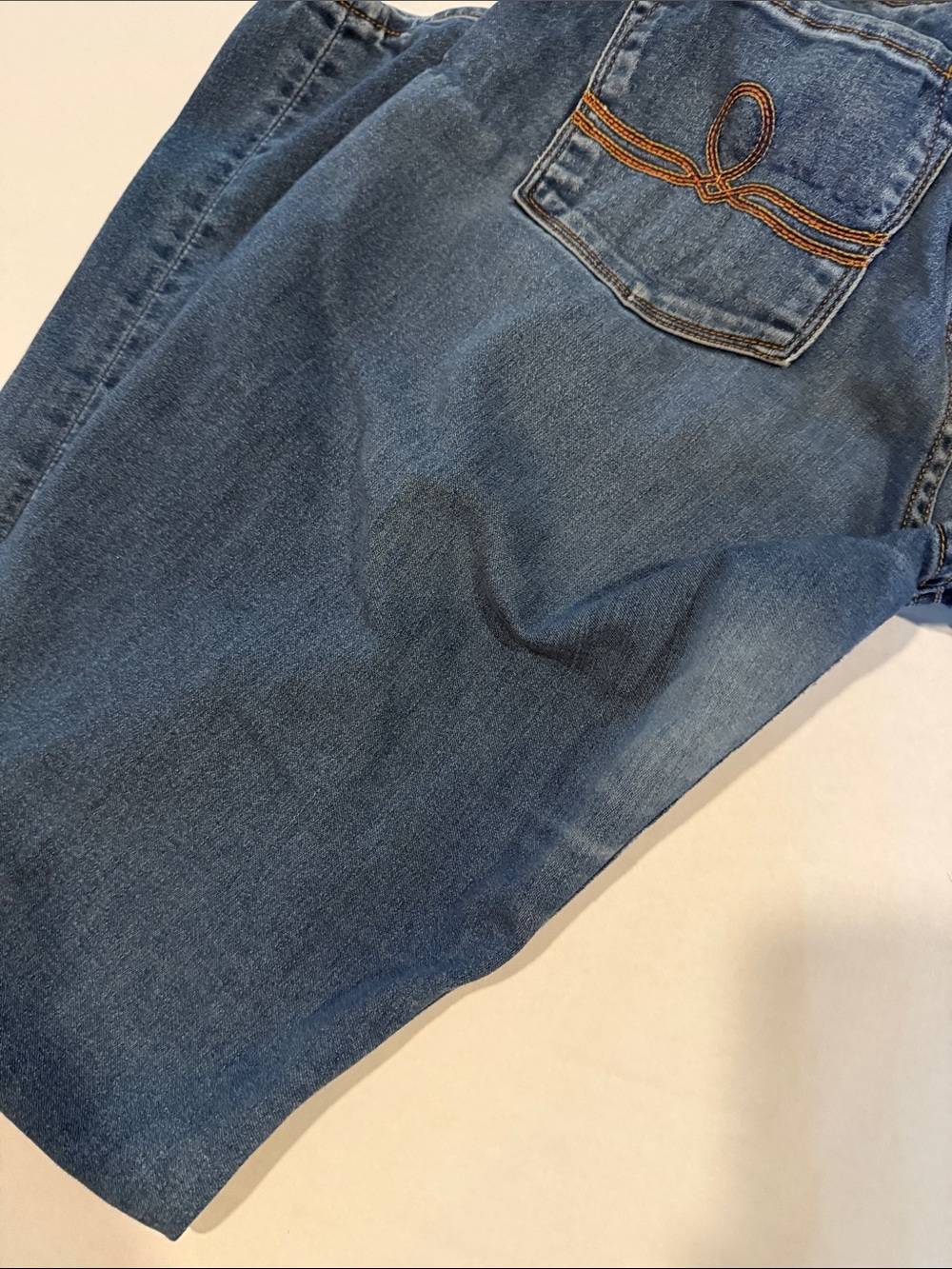 Lucky Brand Classic Mid to Dark Blue Sophia Straight Leg Jeans - Picture 9 of 12